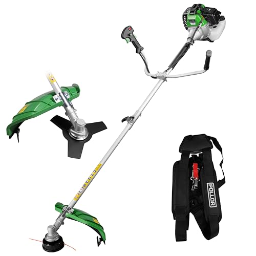 Image of POLLOR 52cc Petrol Grass Strimmer Garden Brush Cutter Line Trimmer 2 in 1