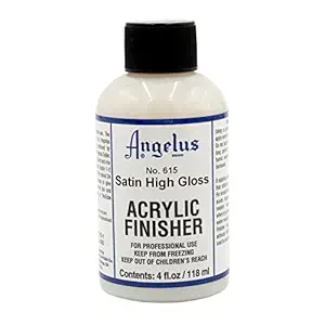 Angelus Brand Acrylic Leather Paint Satin Finisher No. 615 - 4oz