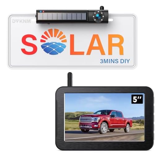 DVKNM Solar Wireless Backup Camera System