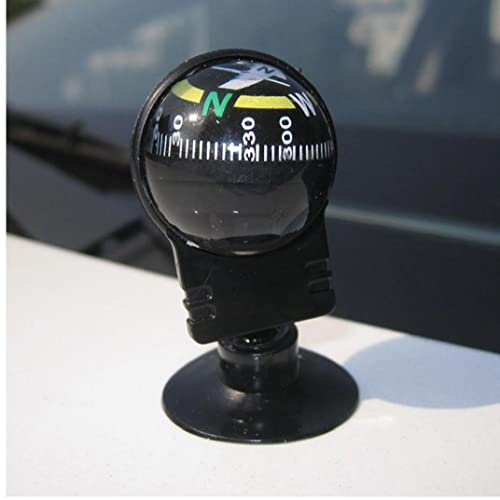 Brújula bola compacta para auto negra miniatura 5
