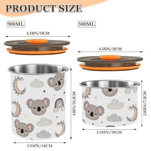 Contenedor Hermético Acero Inoxidable 900 ml DOMIKING miniatura 2