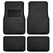 FH Group Car Floor Mats - Carpet Floor Mats for Cars, Universal Fit Automotive Floor Mats, All Purpose Car Floor Mats, Carpet Protector Mat for Most Sedan, SUV, Truck Floor Mats Black