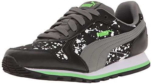 Image of ST Runner NL Splatz Jr, Puma Black-Quiet Shade, 5 M US Big Kid