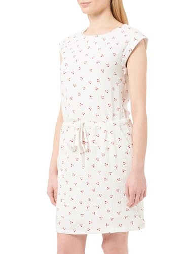 blonda Vestido con Estampado de Cerezas, Color Blanco, S para Mujer