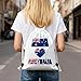 JGEUBXCM Australia Flag Drawstring Bags Men Womans Cinch Sack Adjustable String Sacks Fashion Gym Sack Dance Bag For Cycling Camping Hiking Shopping