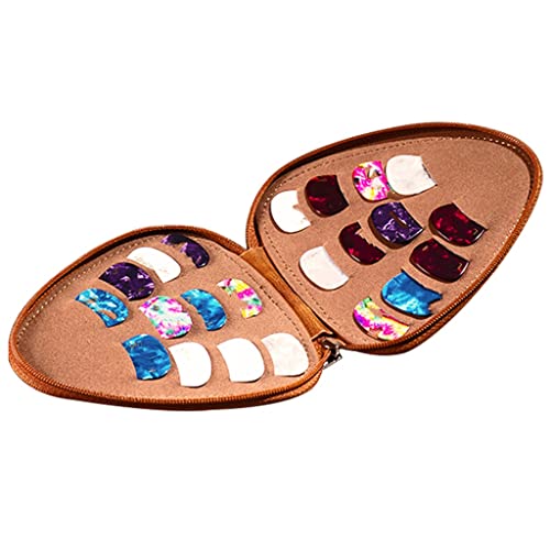 BDBHY Porte-clés en Cuir PU Porte-médiators De Guitare Porte-clés Plectres Sac Étui De Rangement Sac À Fermeture Éclair - Les Beatles, Paul McCartney, John Lennon, RIngo Starr, George Harrison BDBHY Porte-clés en Cuir PU Porte-médiators De Guitare Porte-clés Plectres Sac Étui De Rangement Sac À Fermeture Éclair – Image 5