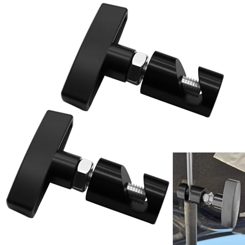 Surosha 2PCS Car Hood Prop Struts Clamp, Car Hood Holder, Auto Lift Support Retaining Clip, Auto Accessories Multi-Purpose Snap On Lift Support Clamp Universal for Tailgate Hatchback Trunk (Black)