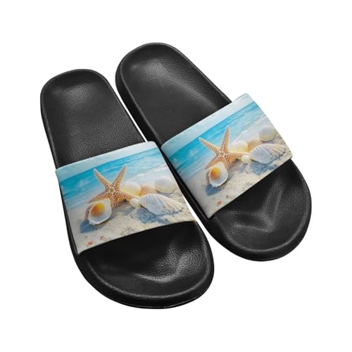 Coloranimal Slippers for Women Summer Sandals Slide Sandals with Non Slip Sole Summer Beach Shoes Shower Shoes Lightweight House Slippers