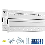 26 Inch Heavy Duty French Cleat Hanger, Heavy Mirror Mounting Hardware & Picture Hanging kit, Wall Mount Brackets for Cabinets, Shelf, Headboard - Z Clips 2 Pairs up to 200 lbs