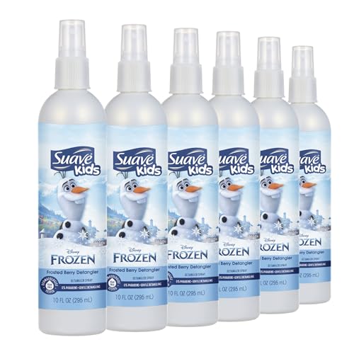 Suave Kids Disney Frozen Enchanted Berry Detangler Spray, Tear-Free Leave-In