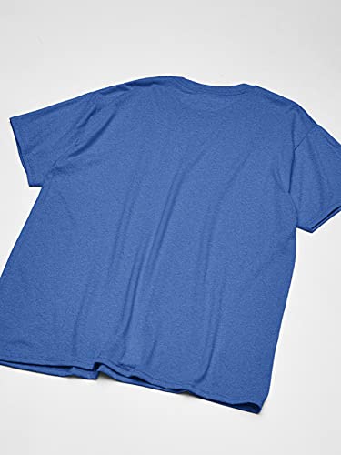 Hanes Men's Short Sleeve X-Temp W/ Freshiq T-Shirt 2-Pack, Royal Blue Heather, Large #TOP4
