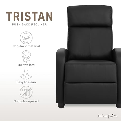 Sillón reclinable tapizado color negro miniatura 6