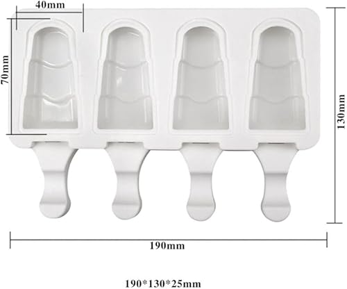 Miniatura 3 de Moldes de silicona para paletas de helado, moldes de silicona suave, reutilizables, moldes suaves para helados, helados y dulces