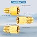 R1234YF Quick Couplers, R1234YF Adapter Kit, High/Low Pressure Side R1234yf Manual Connector Kit for AC Charging