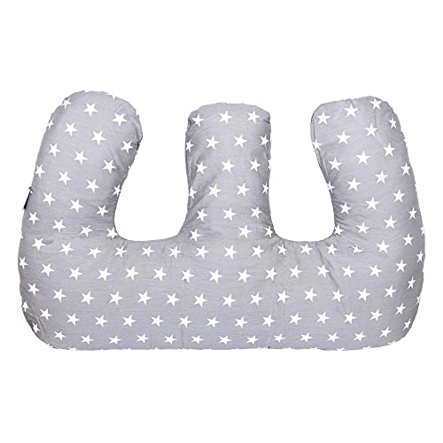 For Your Little One FYLO Twin Nursing Pillow - White Stars