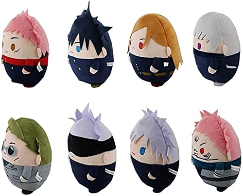 Image of AMNPOLEN Anime Plush Doll Figures Gojo Satoru /Yuji Itadori Plushie Stuffed Toys Keychain Cosplay Props Gift For Fans (Nanami Kento,22Cm /8.66Inch)