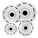 15 inch Hubcaps Best for VW Volkswagen - (Set of 4) Wheel Covers 15in Hub Caps Silver Chrome Black Rim Cover - Car Accessories for 15 inch Wheels - Snap On Hubcap, Auto Tire Replacement Exterior Cap