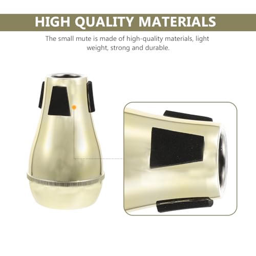 MILISTEN 1stk Posaune Stumm Flügelhorn Stumm Trompetenschalldämpfer Trompete Stumm Stumm Blasinstrument Stumm Posaune Jazz Stumm Posaune Üben Stumm Trompetenkolben Kupferrohr Waldhorn Abs