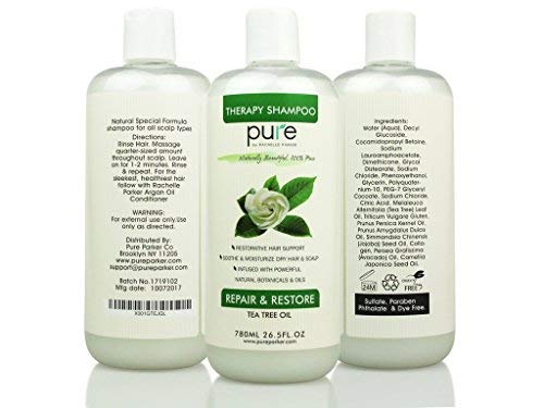 PURE Tea Tree Oil Shampoo and Conditioner Set, 26.5 oz. each - Tea Tree Shampoo + Tea Tree Conditioner for Deep Cleansing Itchy Scalp & Dry Hair (PURE Tea Tree Oil Shampoo & Conditioner Set, 26.5)