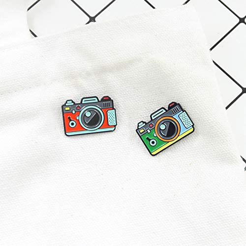 Flairs New York Premium Handmade Enamel Lapel Pin Brooch Badge (Red Lomo Camera, 1 Pin)