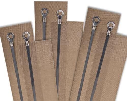 Piezas de repuesto para sellador de impulsos, tiras de sellado térmico de 16 pulgadas, cintas de teflón, elemento de repuesto, agarre, sellador de