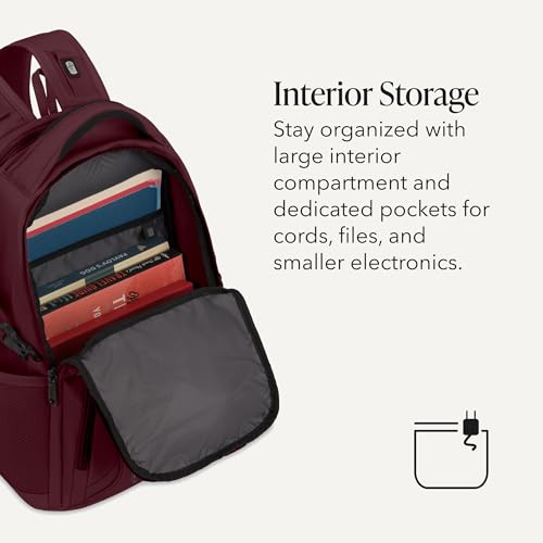 SwissGear 1900 Mini ScanSmart 16-Inch Backpack, Fits Up to 13-Inch Laptop, RFID Protection & ScanSmart TSA-Friendly Compartment, Merlot - image 5