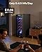 EUHOMY 12 Bottle Compressor Wine Cooler Refrigerator with Lock, Freestanding Mini Wine Fridge with Digital Temperature Control, Wine Refrigerator with Glass Door For Red White Wine, Champagne, Black
