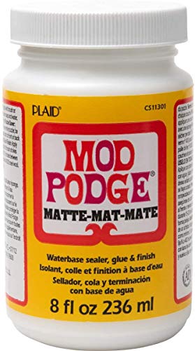 Mod Podge CS11301 Waterbase Sealer, Glue and Finish, 8 oz, Matte. 1-Count