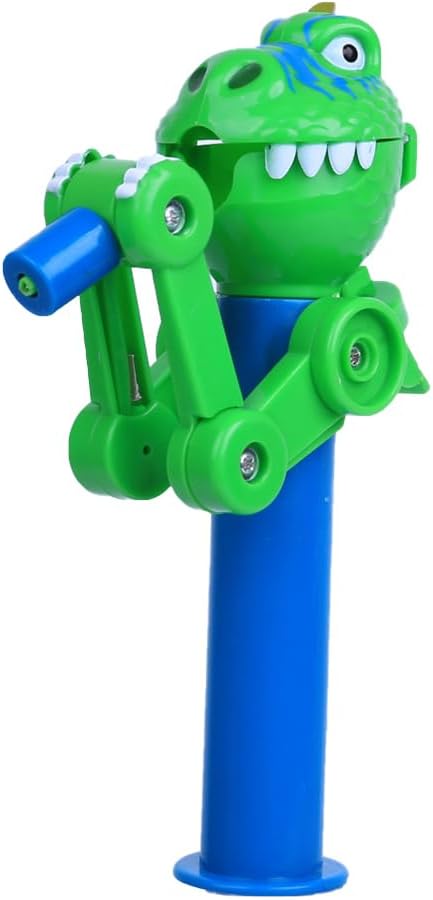SAFIGLE Pop Ups Lollipop Box, Fun Dinosaur Shaped Lollipop Robot Holder, Creative Lollipop Robot Toy Dinosaur Shaped Lollipop Holder(1 Pcs Random Color)