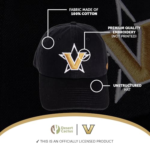 Gorra bordada con visera ajustable de Vanderbilt University miniatura 4