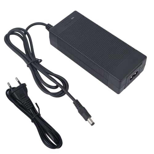 XUNNIU Cargador para Patinete Eléctrico con 6 Conectores, 42V 2A Cargador de Batería Universal 36V, Adaptador de Cargador para Hoverboard, Patinete Eléctrico, Monociclo (5.5x2.1mm)