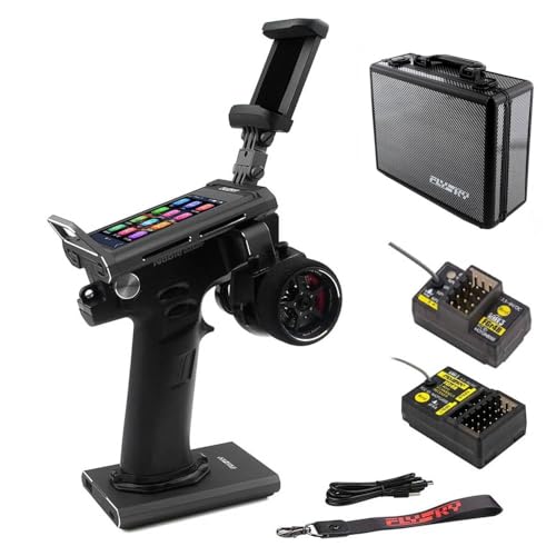 GoolRC Flysky Noble NB4 Pro+ 2.4GHz 18CH Radio Transmitter with FGr4B & FGr8B Receiver, 3.5 Inch IPS Touch Screen Remote Controller with Receiver for RC Car Boat