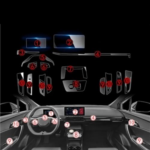 Film de protection pour écran de tableau de bord voiture MG4 2022 2023 navigation