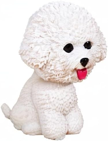 Miniatura 9 de Adorno de perro agitado para tablero de instrumentos de automóvil, 1 pieza de juguete Bobbleheads Shake Head, simulación de resina para perro,