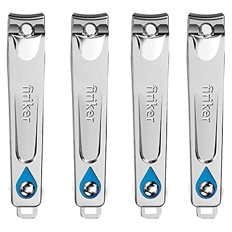 firiKer 4PCS Nail Clipper Set, Sharpest Fingernail & Toenail Nail Cutting Clippers, Quality Stainless Steel Portable Nail Cutter Set with Nail File, Personal Pedicure Kit for Women Man Cover