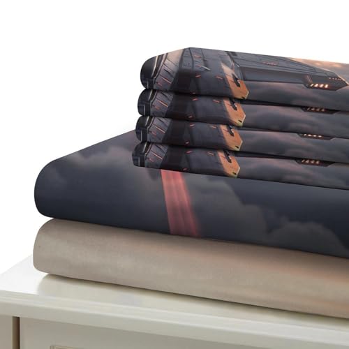 Housse de couette astronaute microfibre douce parure lit 3D premium - 7