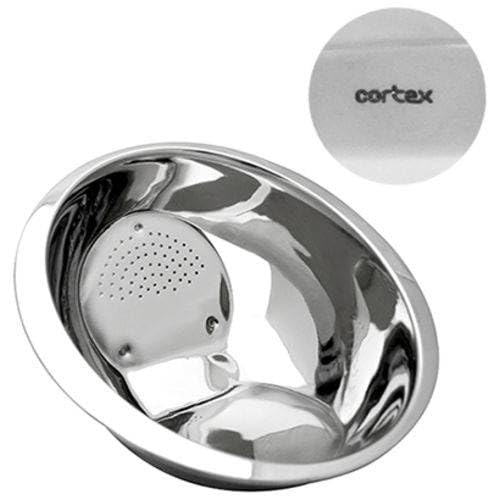 Escorredor de Arroz aço Inox 26 cm Frutas Legumes e arroz