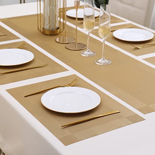 Image of HOKIPO PVC Mats for 6 Seater Dining Table with Runner (AR4260)