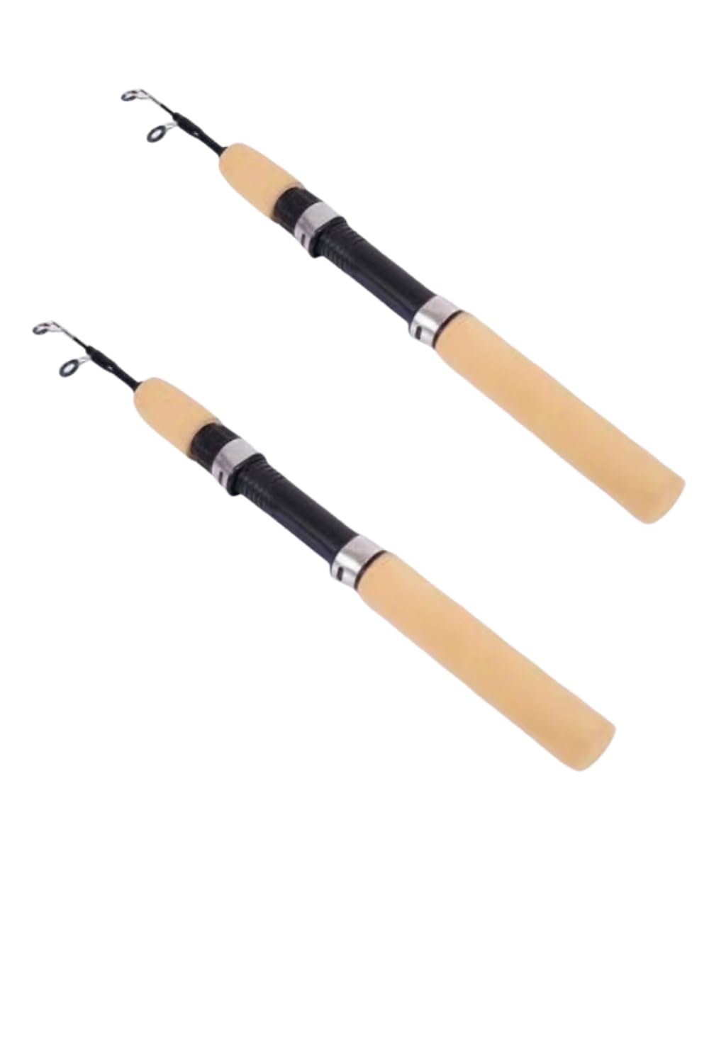 YFFSFDC穴釣り用ロッド75cm 2本セット 短竿 収納時約32cm 穴釣り ヘチ釣り コンパクトロッド 振り出し