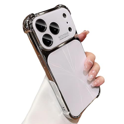 Coque pour iPhone 16 Plus antichoc anti-rayures blanc avec protection de luxe bling