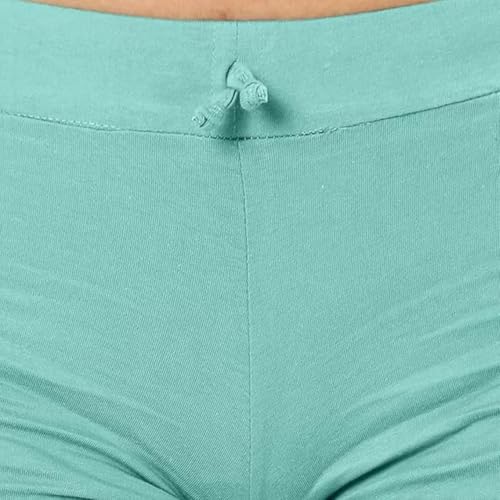 Image of TWGE Womens Cotton Hot Shorts - Short Pants for Ladies Stretchable Athletic Shorts Comfortable Fit with Elastic Waistband - Active Wear Ideal for Gym Yoga & Nightwear