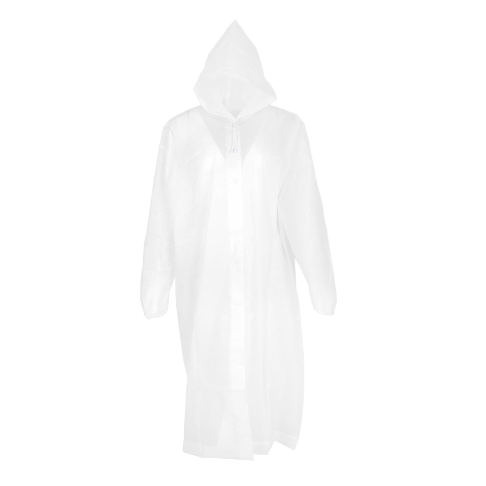 bnf Long Raincoat Tear Resistant Reusable Rain Poncho for Hiking Fishing Cycling White | Clothing Shoes & Accessories | Womens Clothing | Coats & Jackets-picture-38