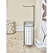 IDesign Metal Toilet Paper Holder – Holds 4 Rolls of Toilet Paper, The Twigz Collection, 7