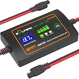 SOLPERK 10A 12V MPPT Solar Charge Controller with LCD Display, Intelligent Solar Panel Controller Portable Solar Panel Regulator for Gel AGM Lead-Acid Lithium LiFePO4 Battery