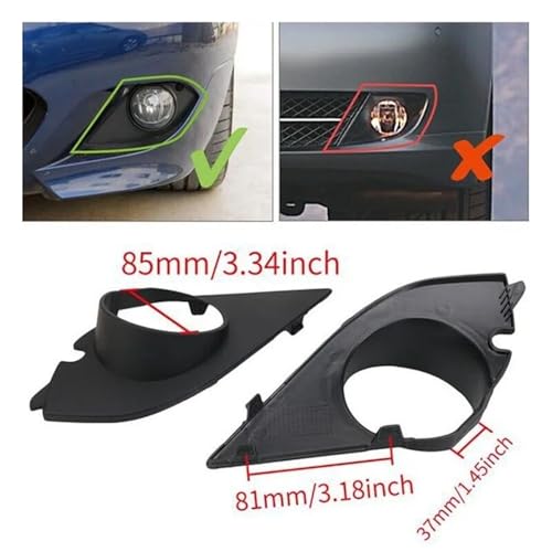 Cadre de lampe ABS 51117896603 protège votre feu antibrouillard E60