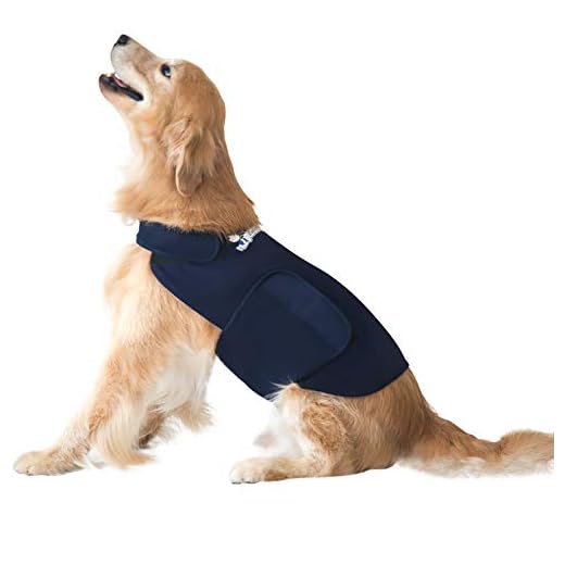Eagloo Abrigo para Calmar la ansiedad de los Perros, Chaleco de Invierno, Camiseta antiansiedad Dispersar el Miedo a Las Fuegos, Ruidos Fuertes, Viajes, y IR al Veterinario, Tamaño M