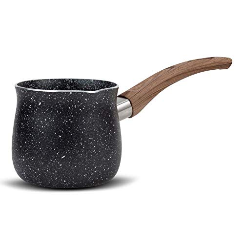 NAVA - Olla de café turca - 430 ml - Jarra turca con revestimiento de granito para preparar café turco