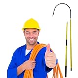 Rettungshaken, isolierter Rettungshaken, isolierende Rettungsstange, Epoxid-isolierte Stange, Feuerelektriker Anti-Elektroschlag-Rettungshaken, für Kraftwerk/Fabrik/Autowartung