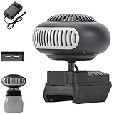 Desempañador de Ventanas Eléctrico Portátil con Diseño Antivuelco,Calentador de Ambiente a Batería, Recargable para Auto, para Interiores y Tiendas de Campaña, Calidez Silenciosa y Duradera