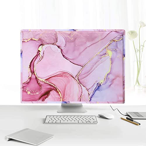 Mosiso Monitor Dust Cover 22, 23, 24, 25 Inch Anti-Static Dustproof Lcd/Led/Hd Panel Case Computer Monitor Cover Sleeve Compatible With Imac 24 Inch, 22-25 Inch Pc, Desktop And Tv Marble Mo-Mbh216 #TOP5